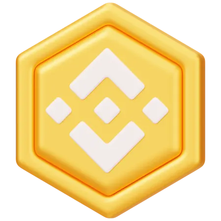 Binance Coin (BNB) Badge  3D Icon