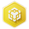 binance coin bnb badge emoji 3d