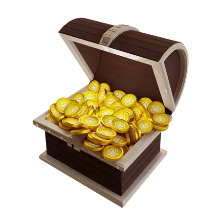 Binance Coin (BNB) Treasure Chest  3D Icon