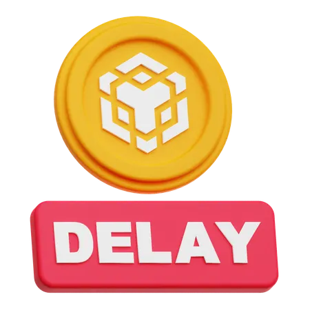 Binance Coin delay  3D Icon