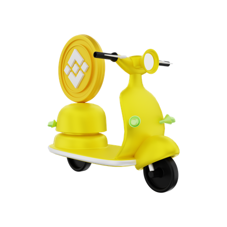 Binance Coin Delivery 3D Illustration