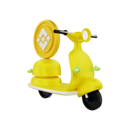 Binance Coin Delivery  3D Illustration