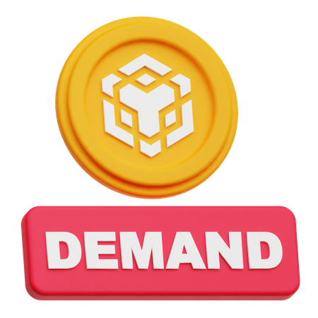Binance Coin demand  3D Icon