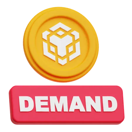 Binance Coin demand  3D Icon