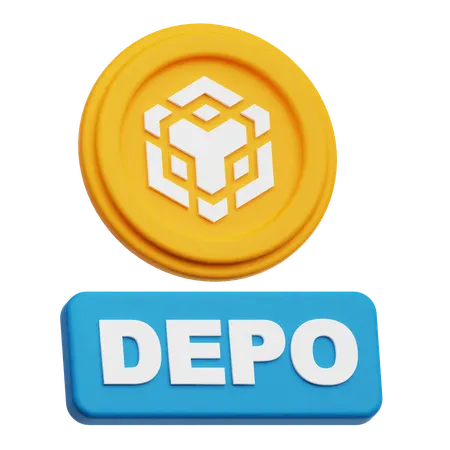 Binance Coin depo  3D Icon