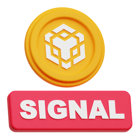Binance Coin signal  3D Icon