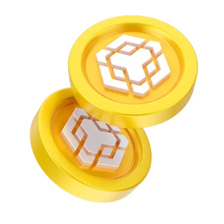 Binance Coins  3D Icon