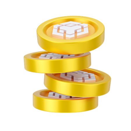 Binance Coins  3D Icon