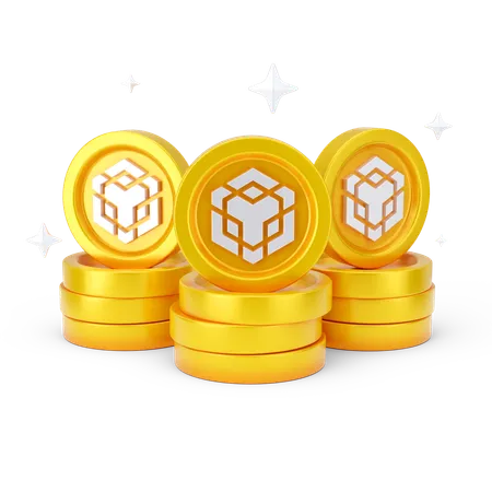 Binance Coins  3D Icon