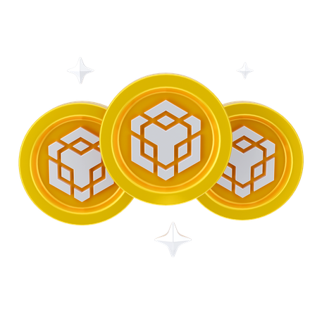 Binance Coins  3D Icon