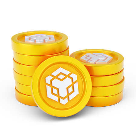 Binance Coins  3D Icon