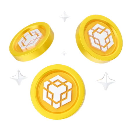 Binance Coins  3D Icon