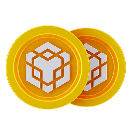 Binance Coins  3D Icon