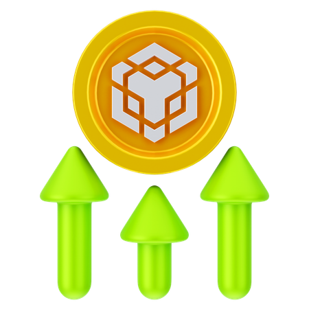 Crescimento da binance  3D Icon