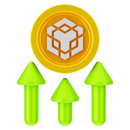 Crescimento da binance  3D Icon