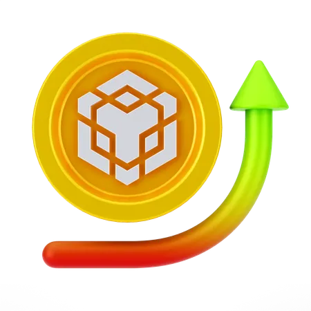 Crescimento da binance  3D Icon