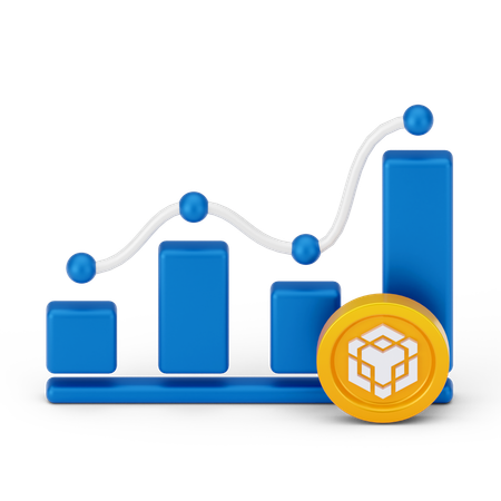 Crescimento da binance  3D Icon