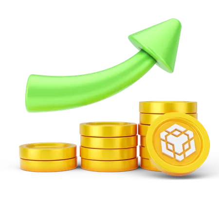 Crescimento da binance  3D Icon