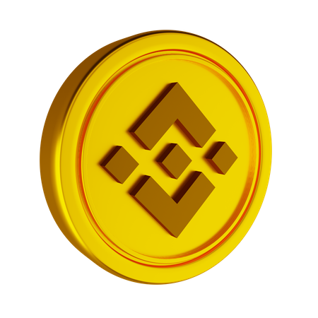 Moeda criptográfica Binance  3D Icon