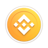 binance crypto 3d logo