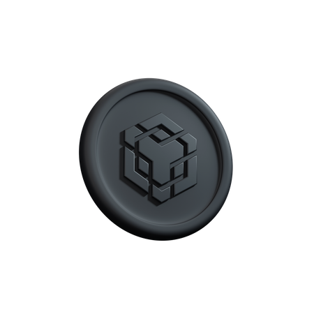 Binance crypto coin  3D Icon