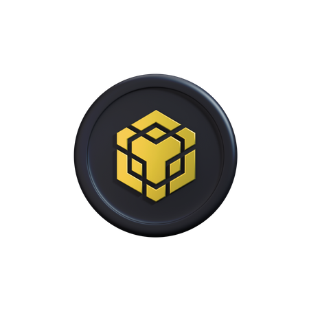 Binance crypto coin  3D Icon