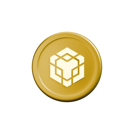 Binance crypto coin  3D Icon