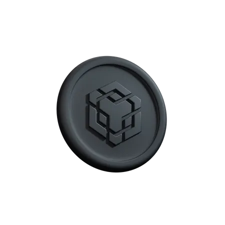 Binance crypto coin 3D Icon