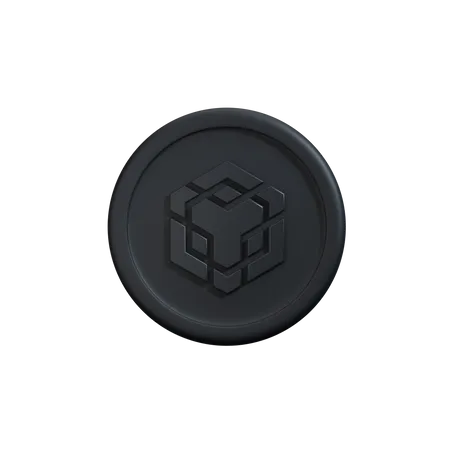 Binance crypto coin 3D Icon