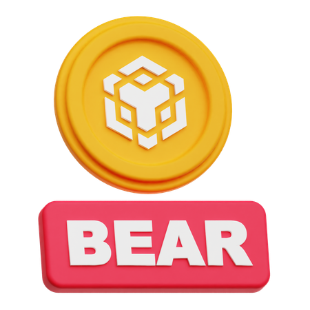 L'ours de la crypto-monnaie Binance  3D Icon