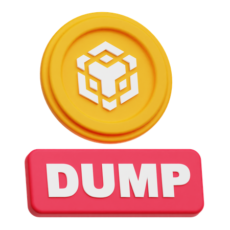 Dump de crypto-monnaies Binance  3D Icon