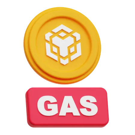 Gaz de la crypto-monnaie Binance  3D Icon