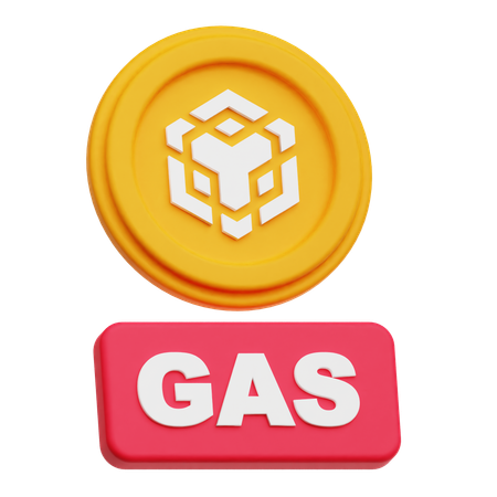 Binance Crypto Coin Gas  3D Icon