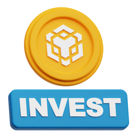 Binance Crypto Coin invest  3D Icon