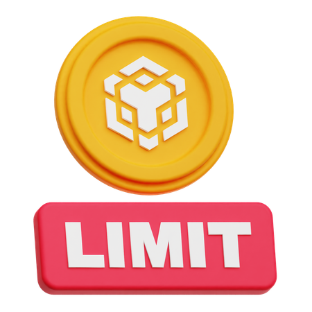 Binance Crypto Coin limit  3D Icon