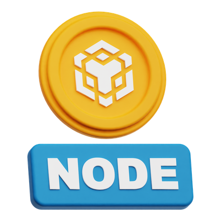 Nœud de crypto-monnaie Binance  3D Icon