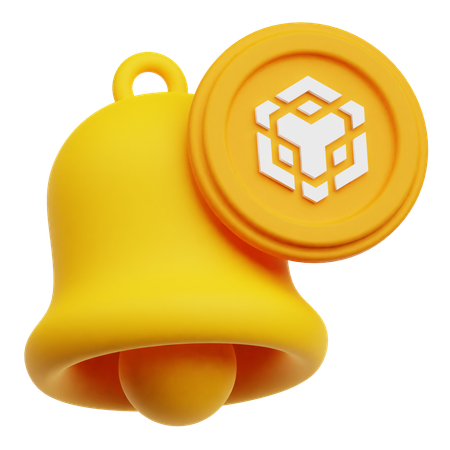 Binance Crypto Coin notification  3D Icon