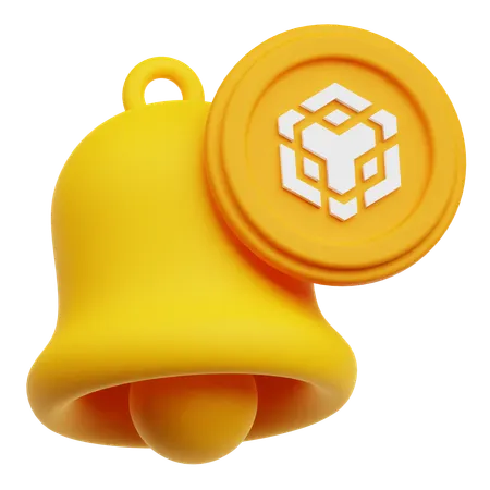 Binance Crypto Coin notification  3D Icon
