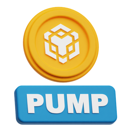 Binance Crypto Coin pump  3D Icon