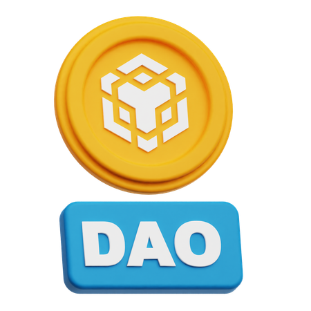 Binance Dao  3D Icon