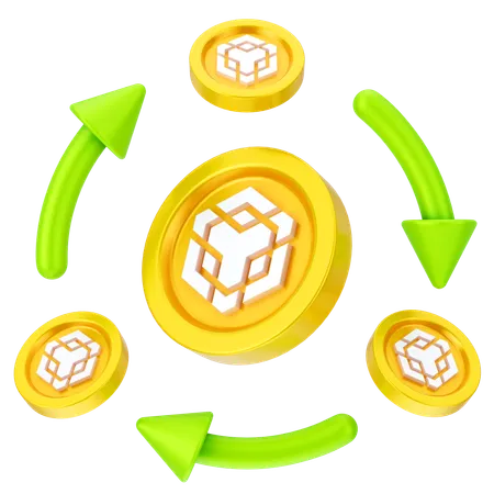 Binance Exchange  3D Icon