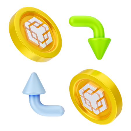 Binance Exchange  3D Icon