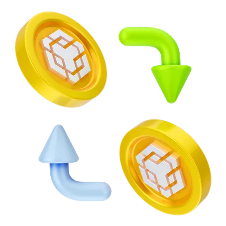 Binance Exchange  3D Icon