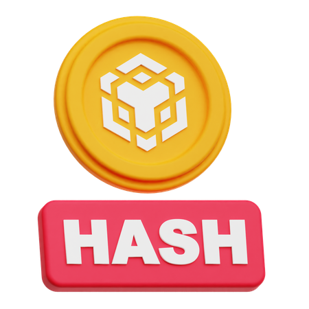 Binance Hash  3D Icon
