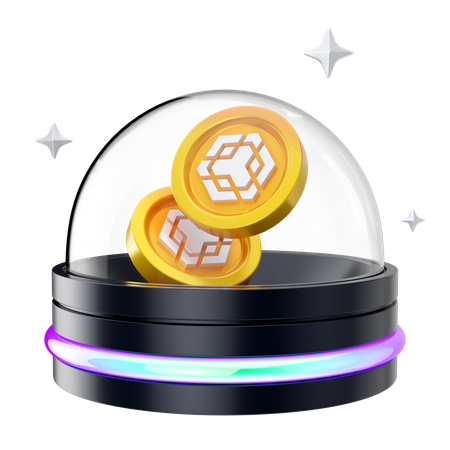 Binance Hologram  3D Icon