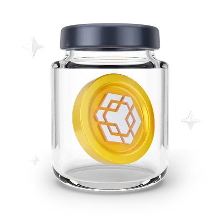 Binance-Glas  3D Icon