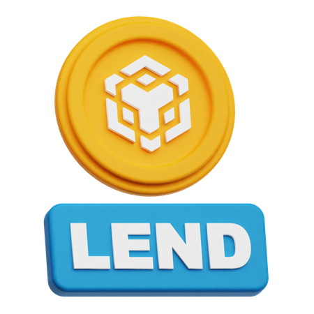Binance Lend  3D Icon