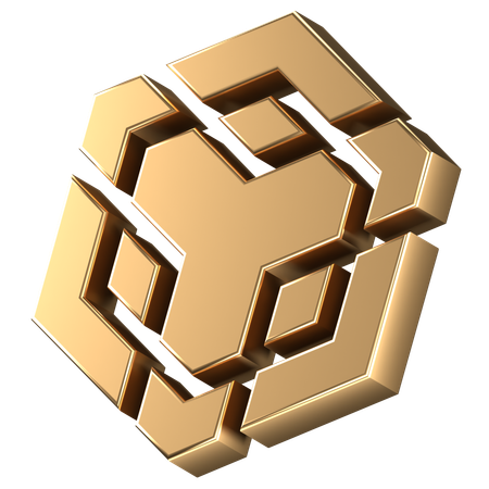 Logo binance  3D Icon