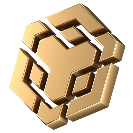 Logo binance  3D Icon