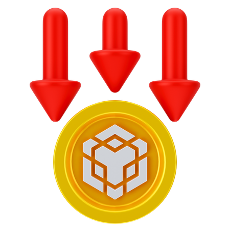 Binance Loss  3D Icon